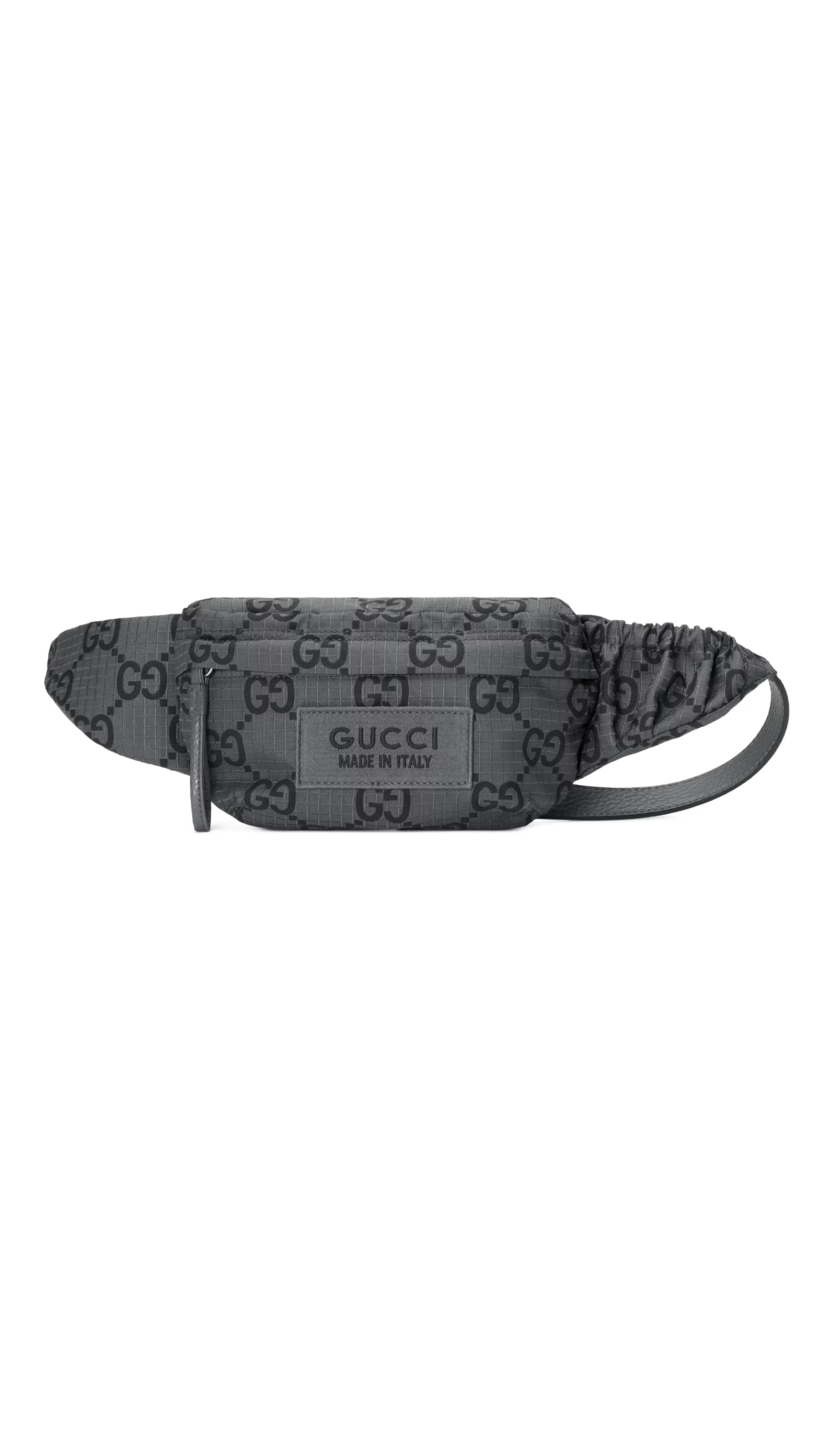 GG Polyester Belt Bag - Grey/Black