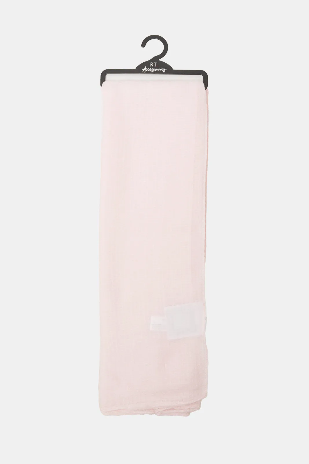 Girls Pink Colour Solid Scarf