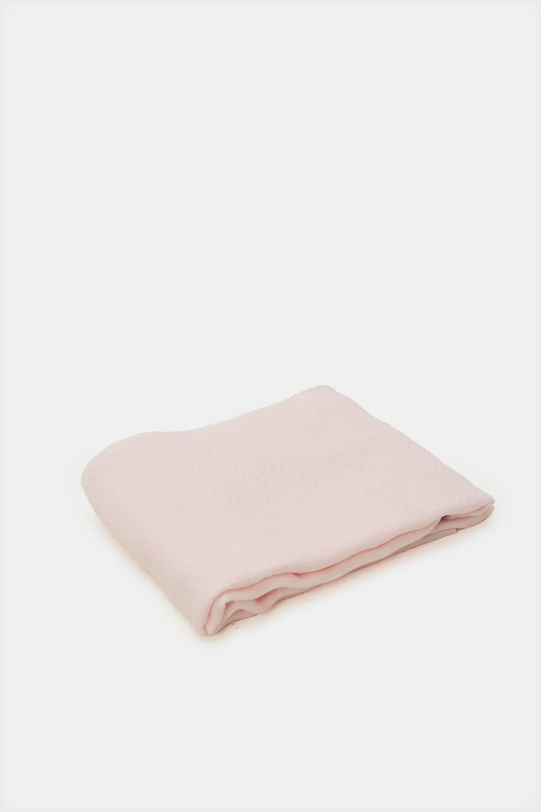 Girls Pink Colour Solid Scarf