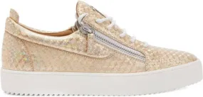 Giuseppe Zanotti Gail Kaleido metallic sneakers Gold