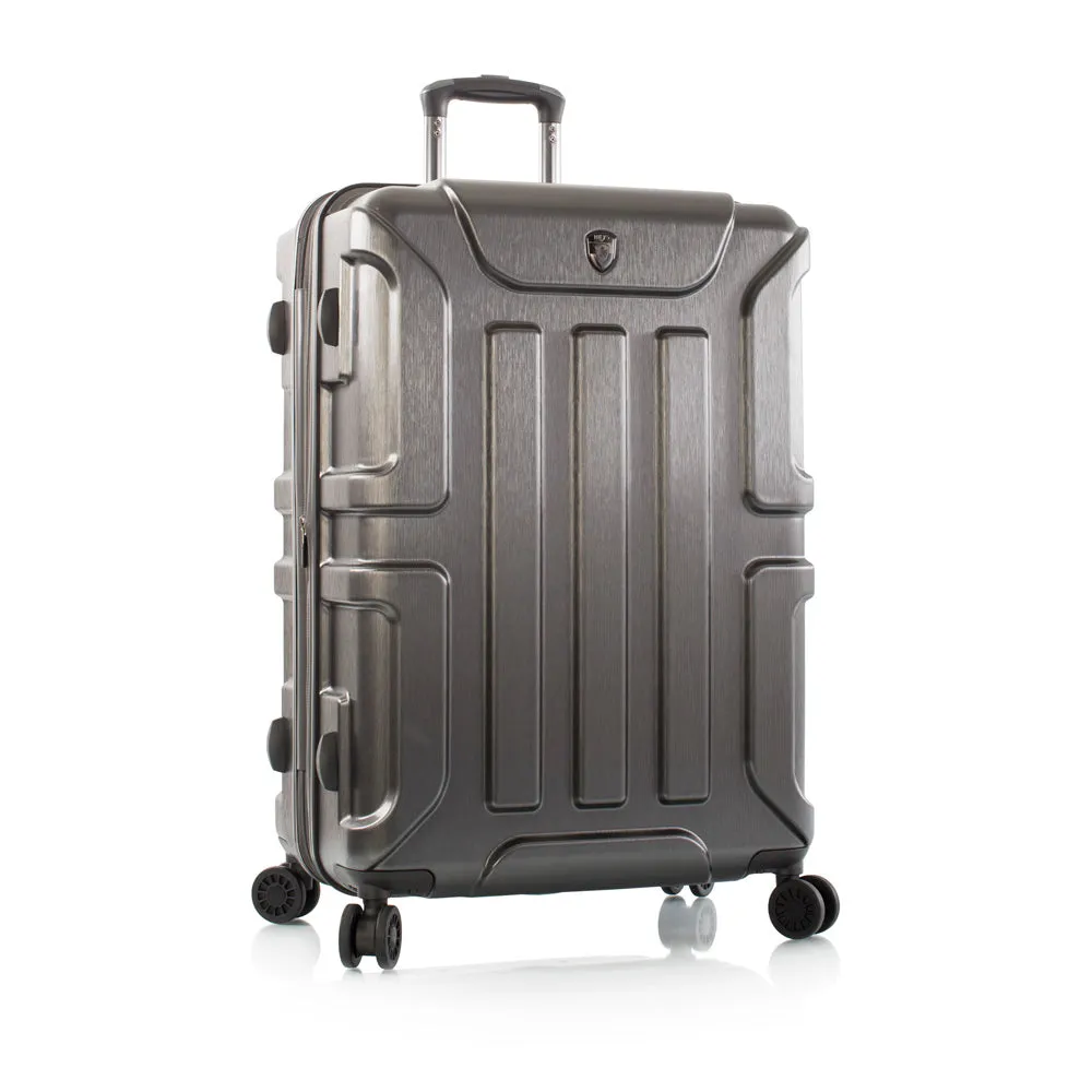 Heys Commander Polycarbonate Durable Expandale Spinner Luggage set with TSA locks  