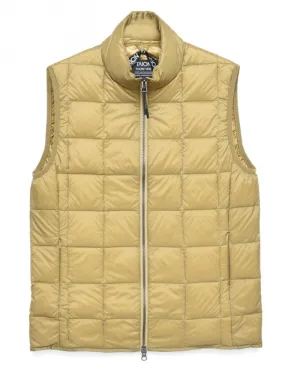 High Neck Zip Vest - Beige