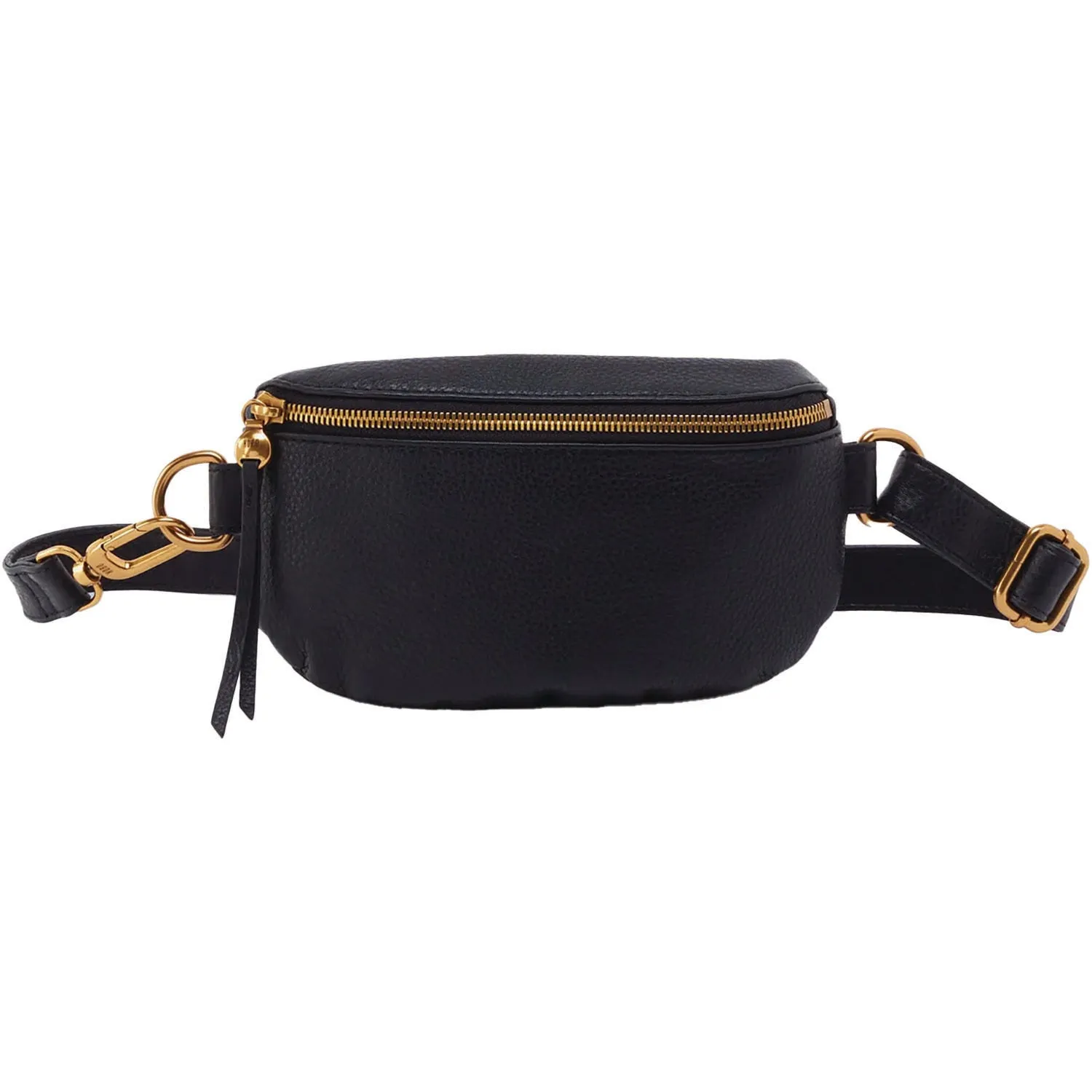 Hobo Fern Belt Bag Black Pebbled Leather