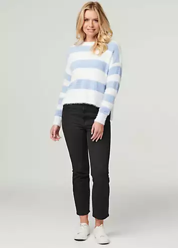 Izabel London Striped Side Split Knit Pullover | Grattan