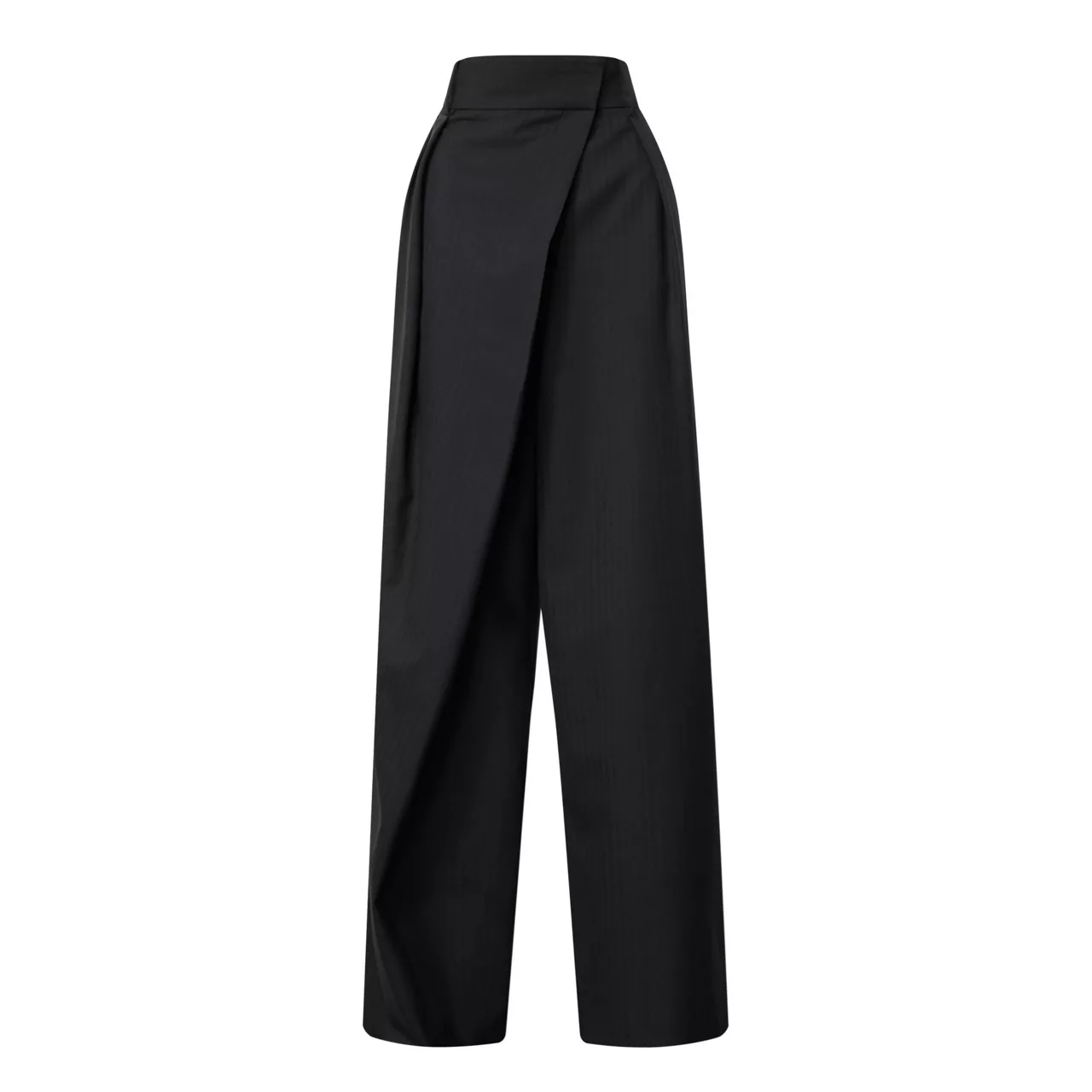 LOEWE High-Rise Wrap Trousers - Black