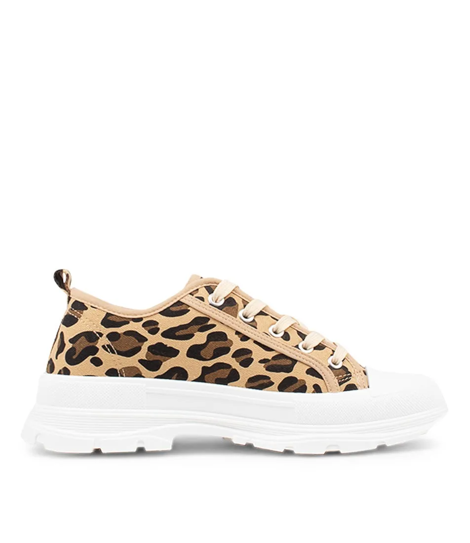 LOS CABOS Queen Leopard Canvas Sneakers