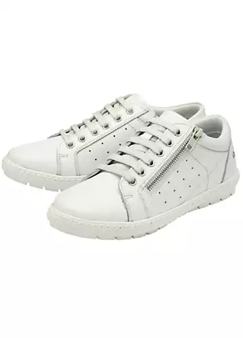 Lotus White Pedrina Trainers | Grattan