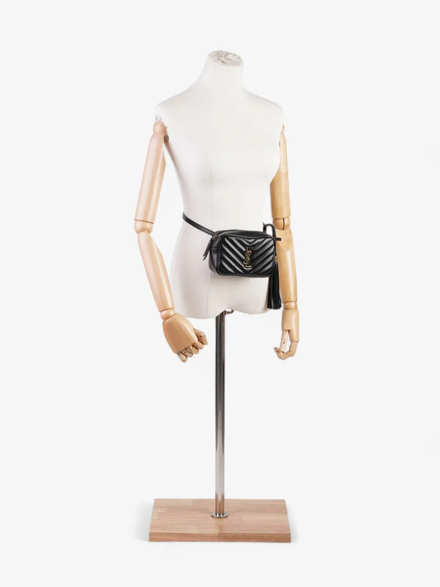 Lou Belt Bag Black Calfskin Leather