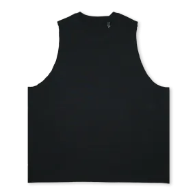 MAJORSTEEBLACK Deep Black Oversized Vest.