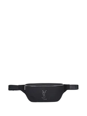 MEN SAINT LAURENT BLACK POLYAMIDE BELT BAG