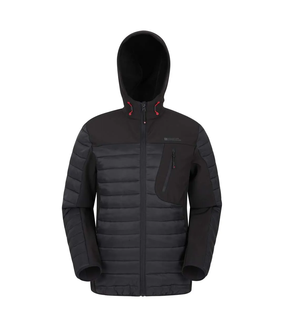 Mens turbine ii padded soft shell jacket black Mountain Warehouse