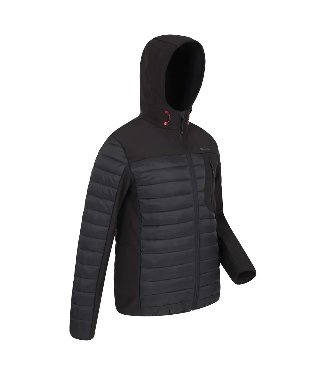 Mens turbine ii padded soft shell jacket black Mountain Warehouse