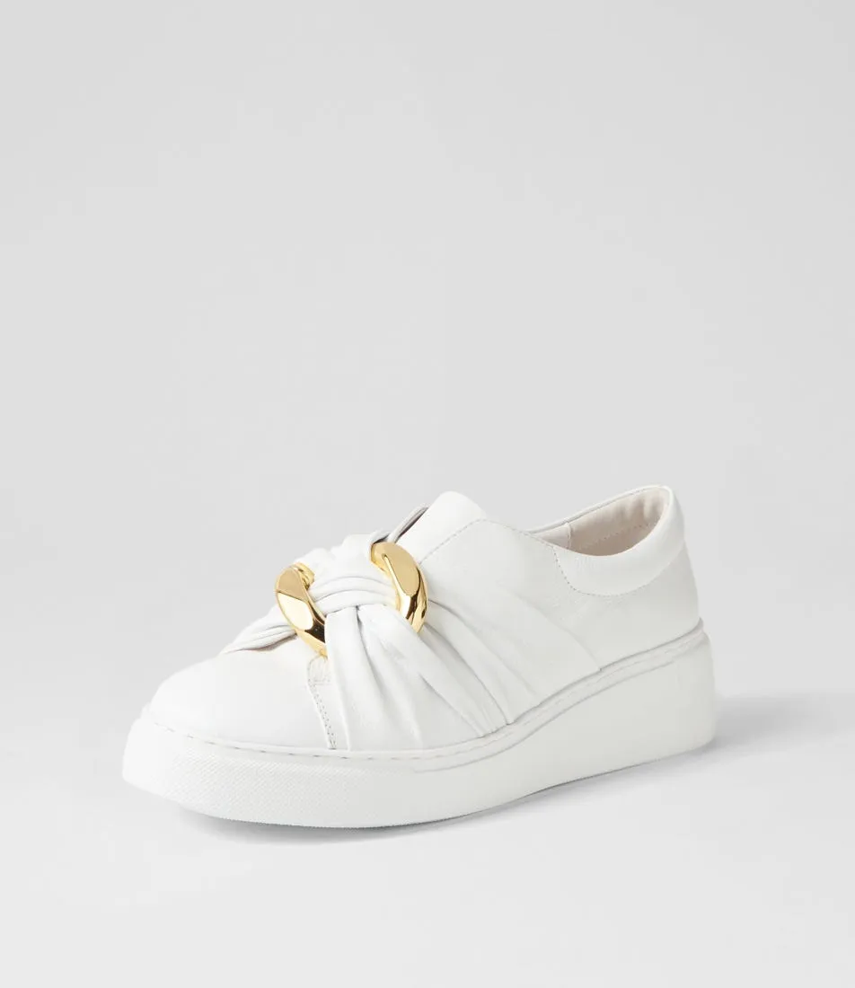 MIDAS Yoller White Leather Sneakers