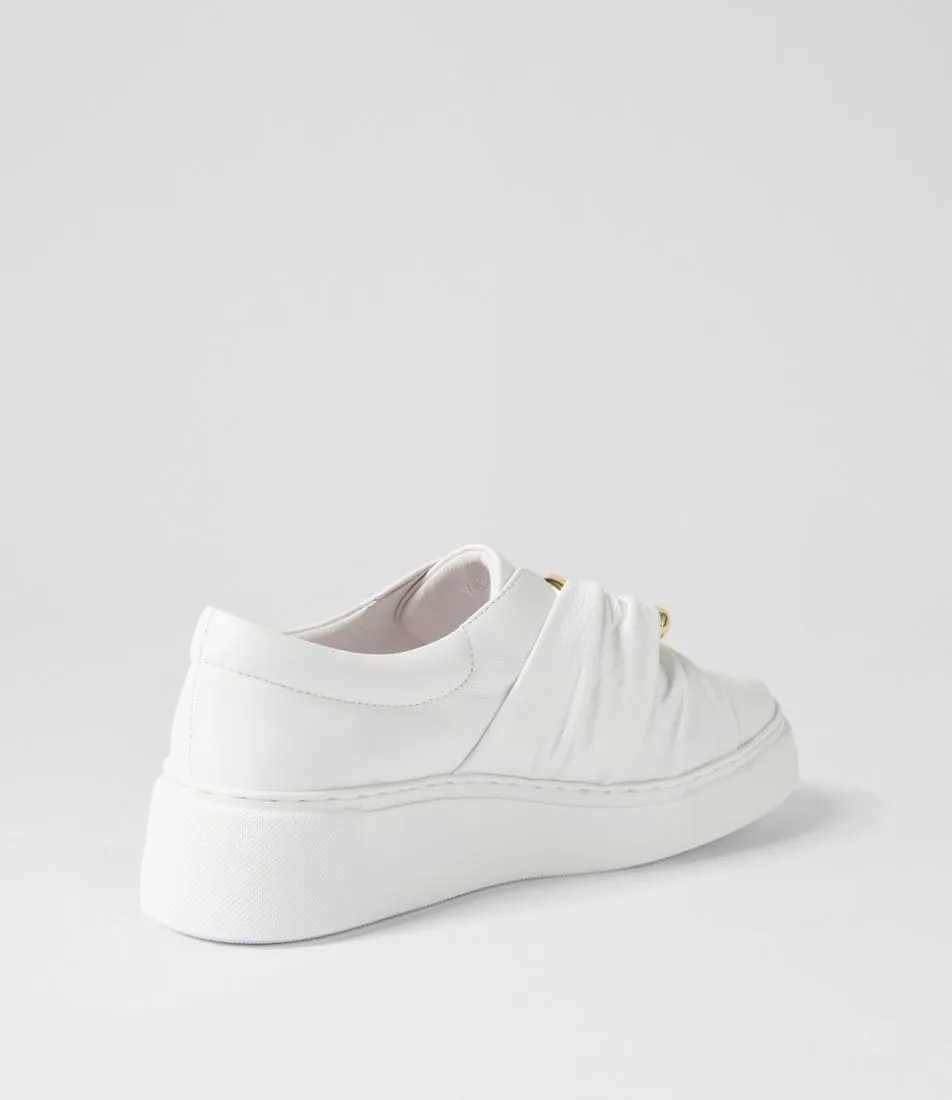 MIDAS Yoller White Leather Sneakers