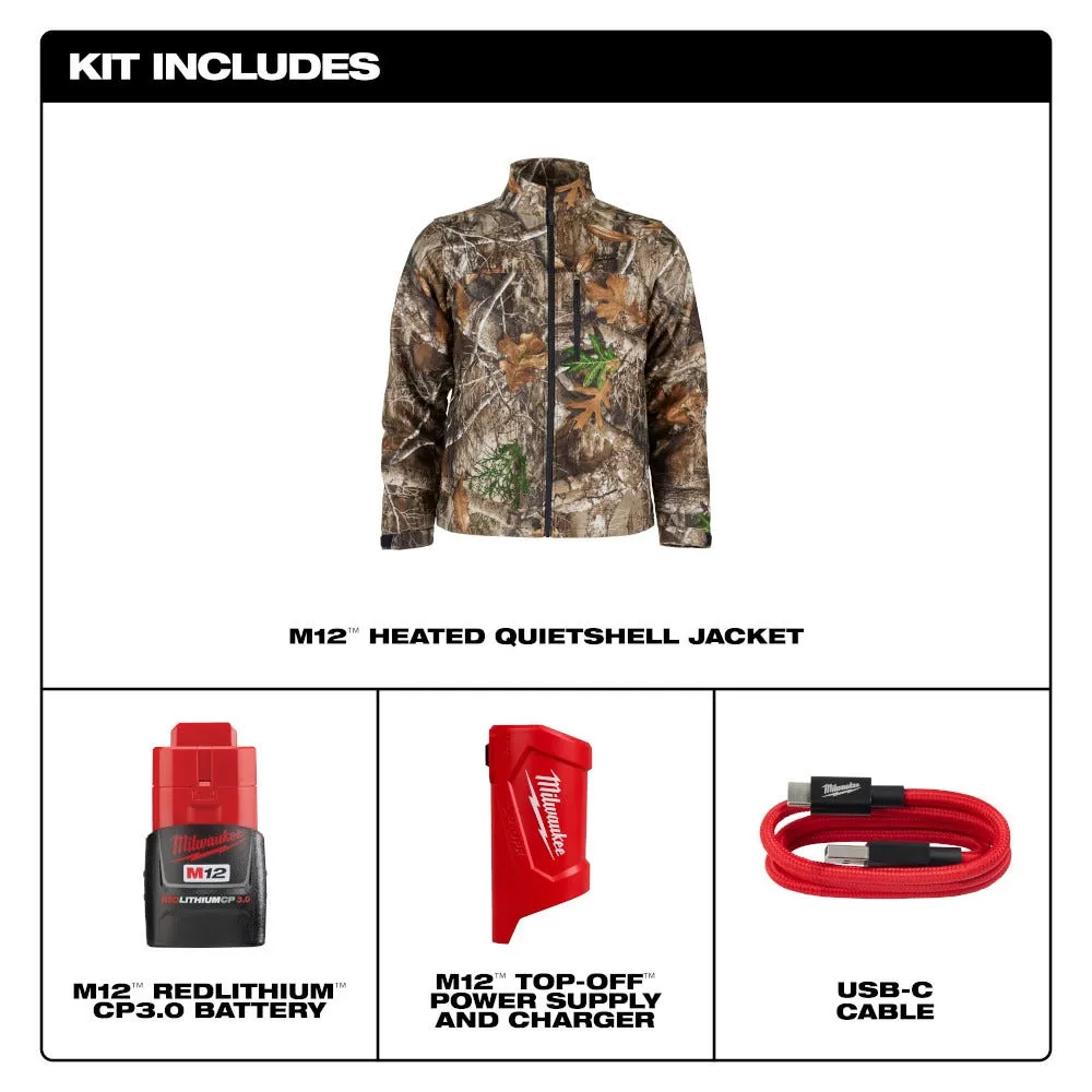 Milwaukee Tools M12 Heated Toughshell Jacket Camo, Kit M101C