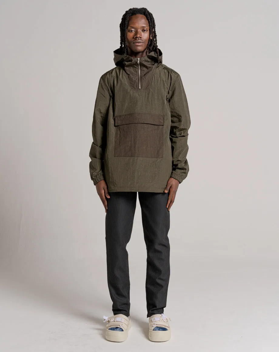 NELLY MEN'S HOODED OVERHEAD JACKET | KHAKI