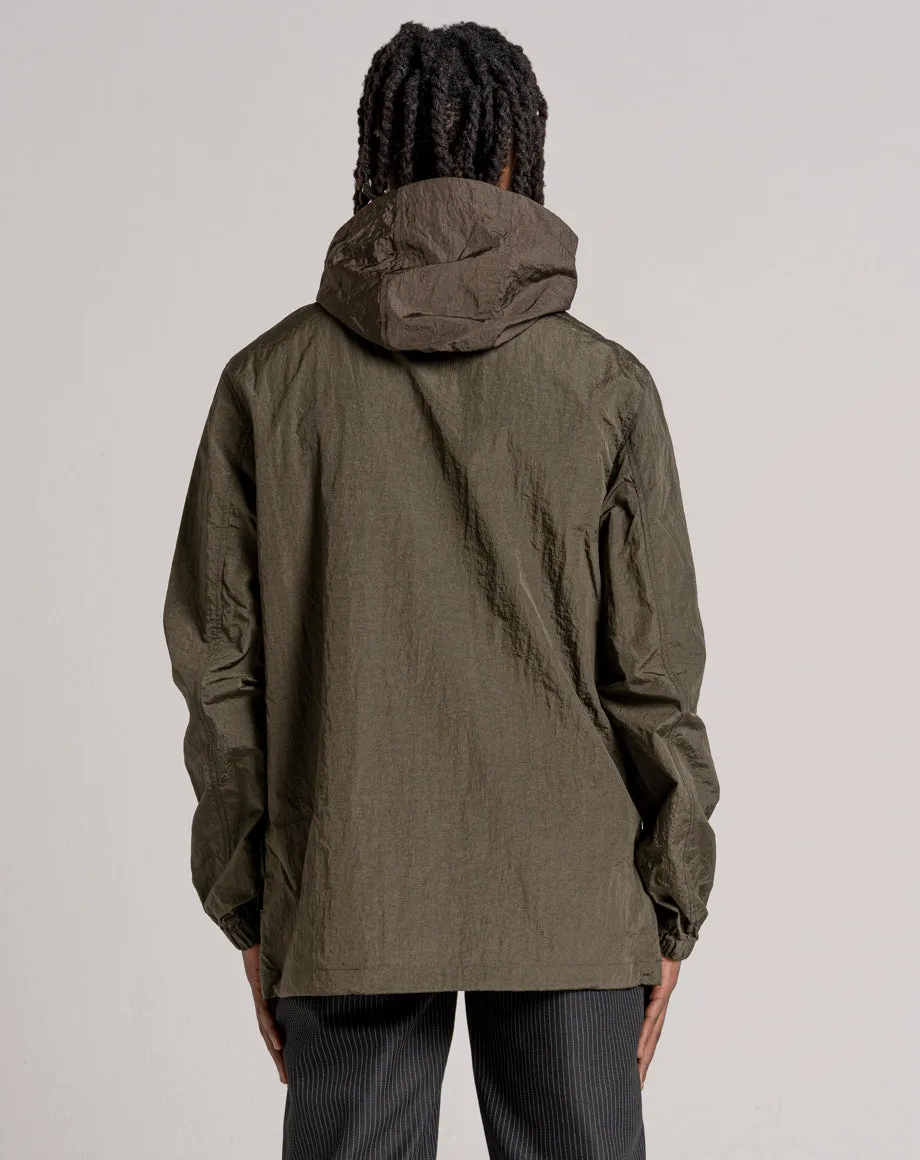 NELLY MEN'S HOODED OVERHEAD JACKET | KHAKI