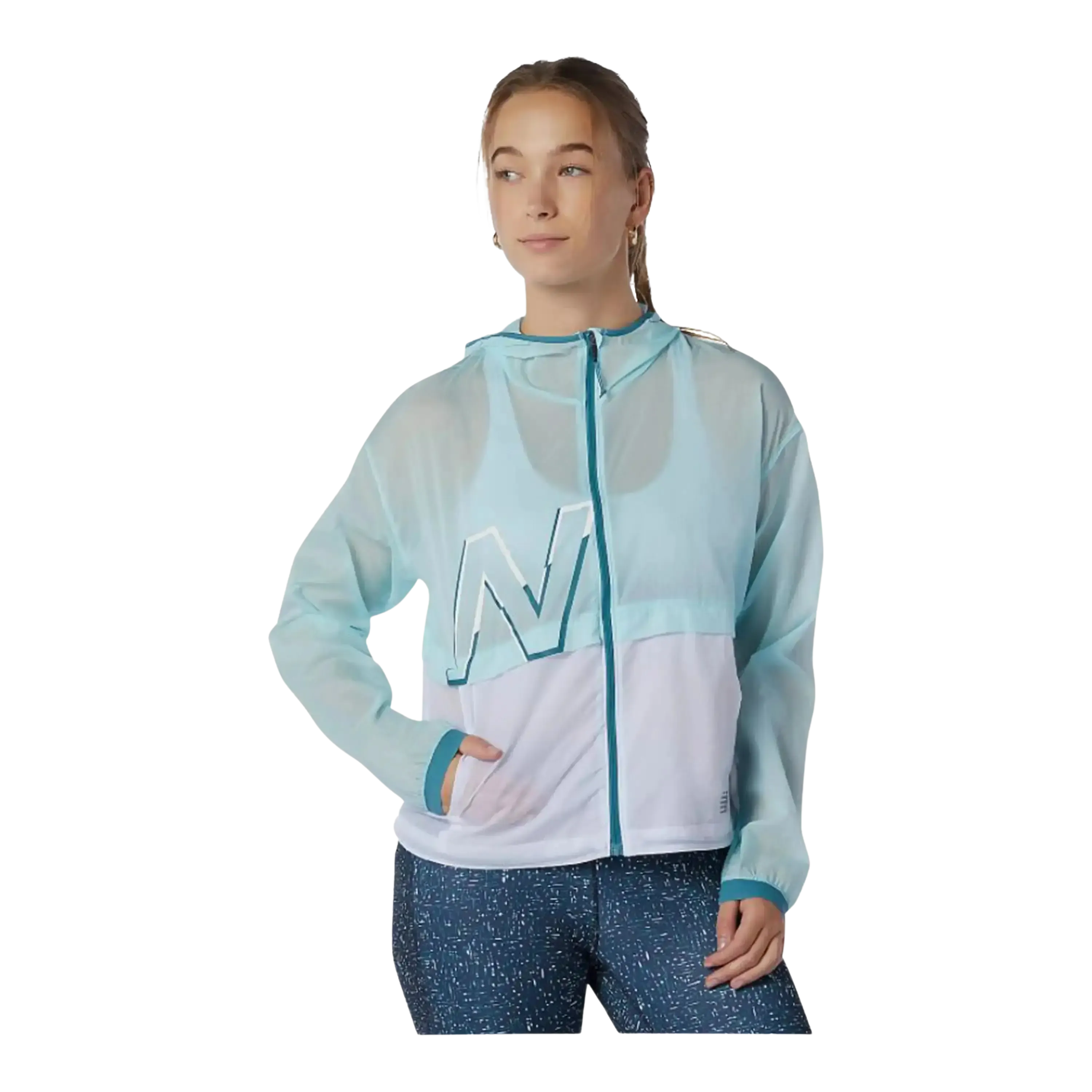 New Balance Women Printed Impact Run Jacket