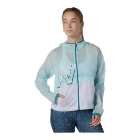 New Balance Women Printed Impact Run Jacket