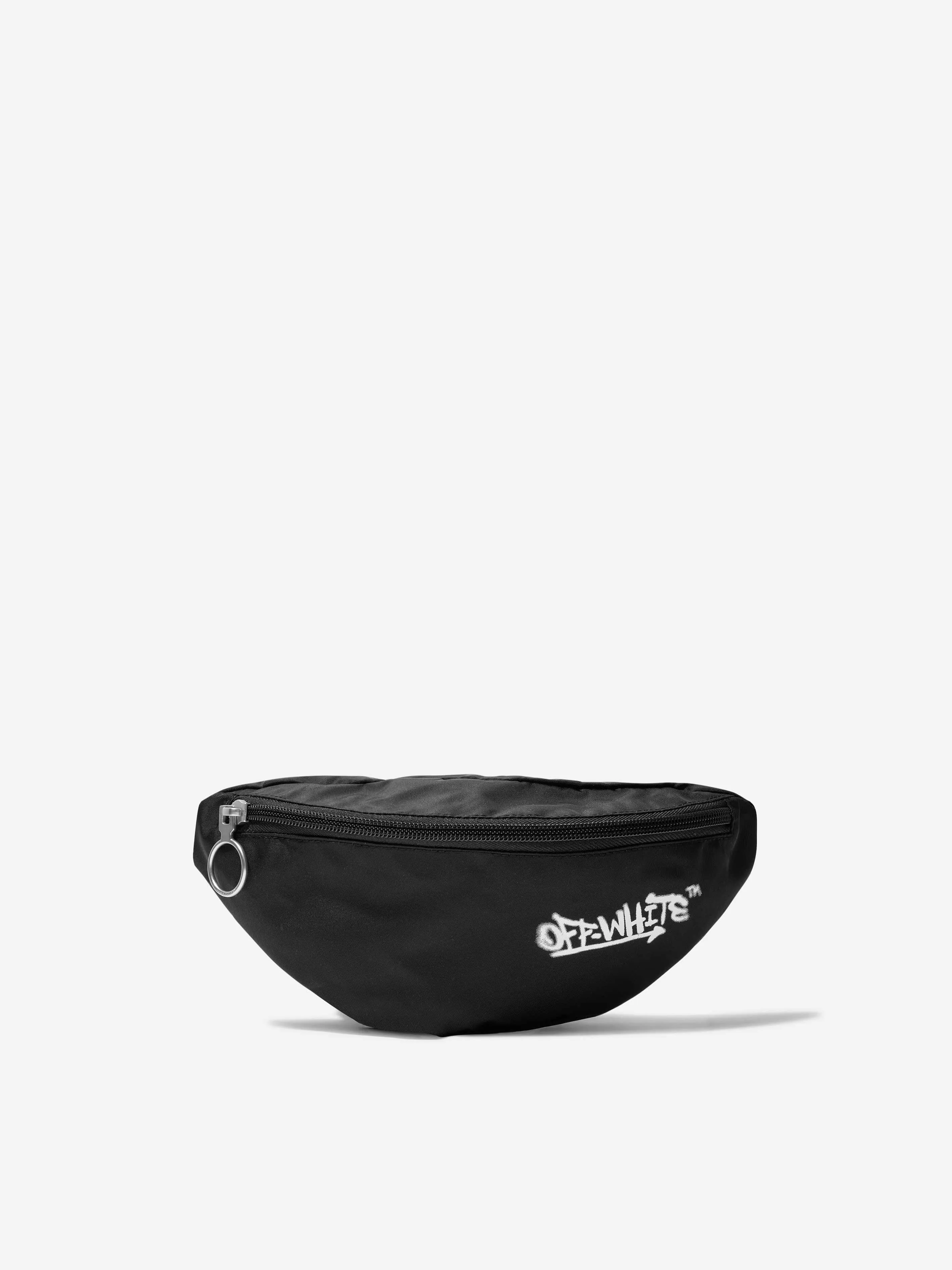 Off-White Kids Off Graffiti Belt Bag in Black