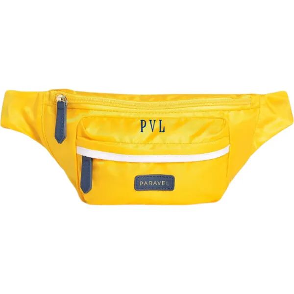 Paravel Monogrammable Fold-Up Belt Bag, Canyon Yellow