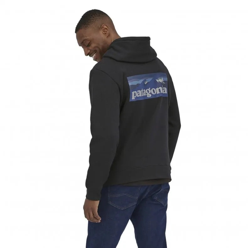 Patagonia Boardshort Logo Uprisal Pullover Hooded Sweatshirt (Ink Black)