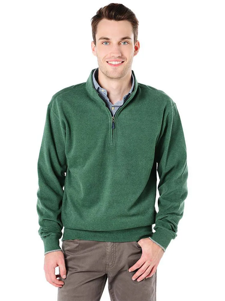     PETER MILLAR  Men's Melange 1/4 Zip Fleece Pullover    