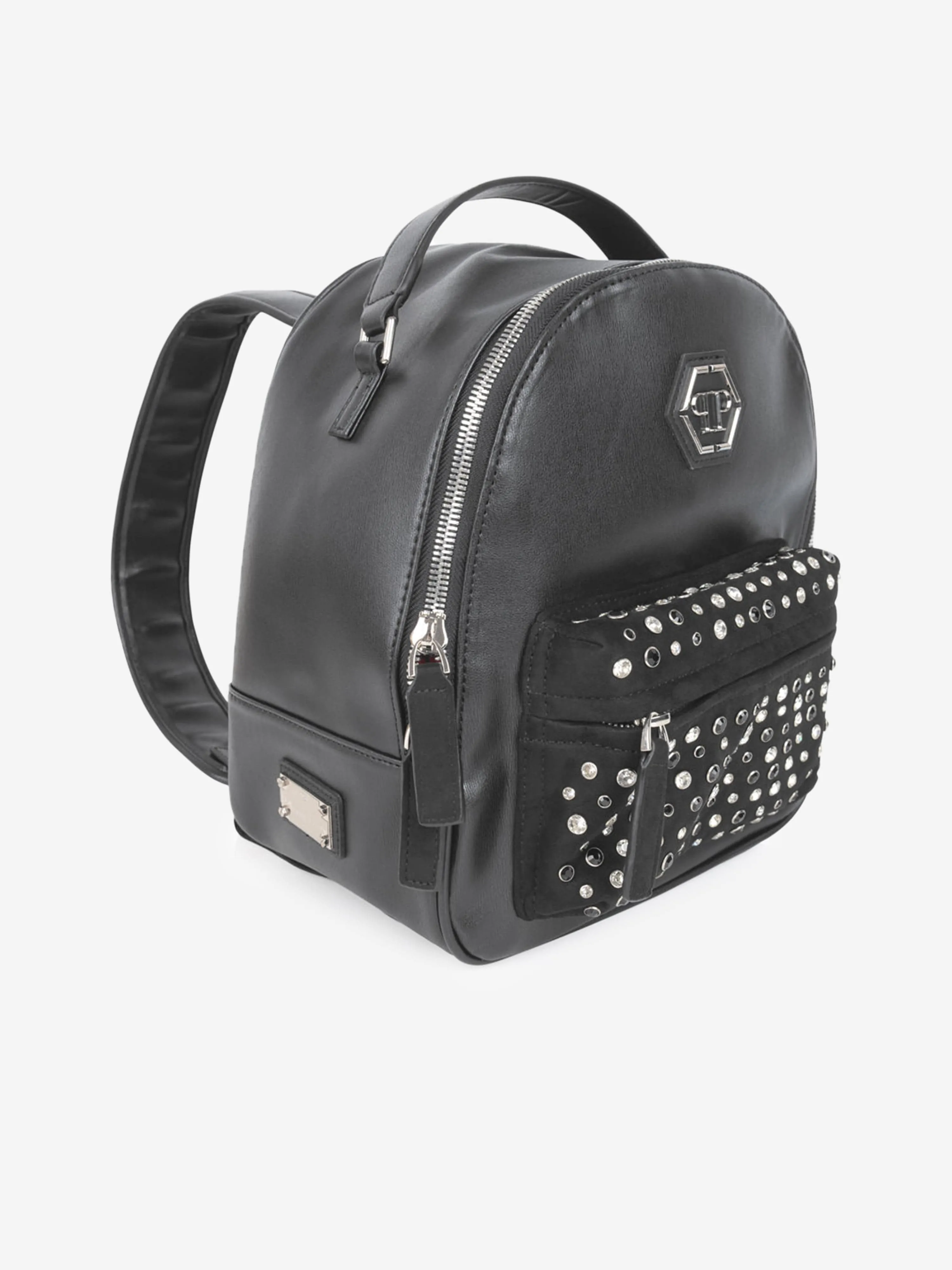 Philipp Plein Girls Diamante Studded Star Backpack