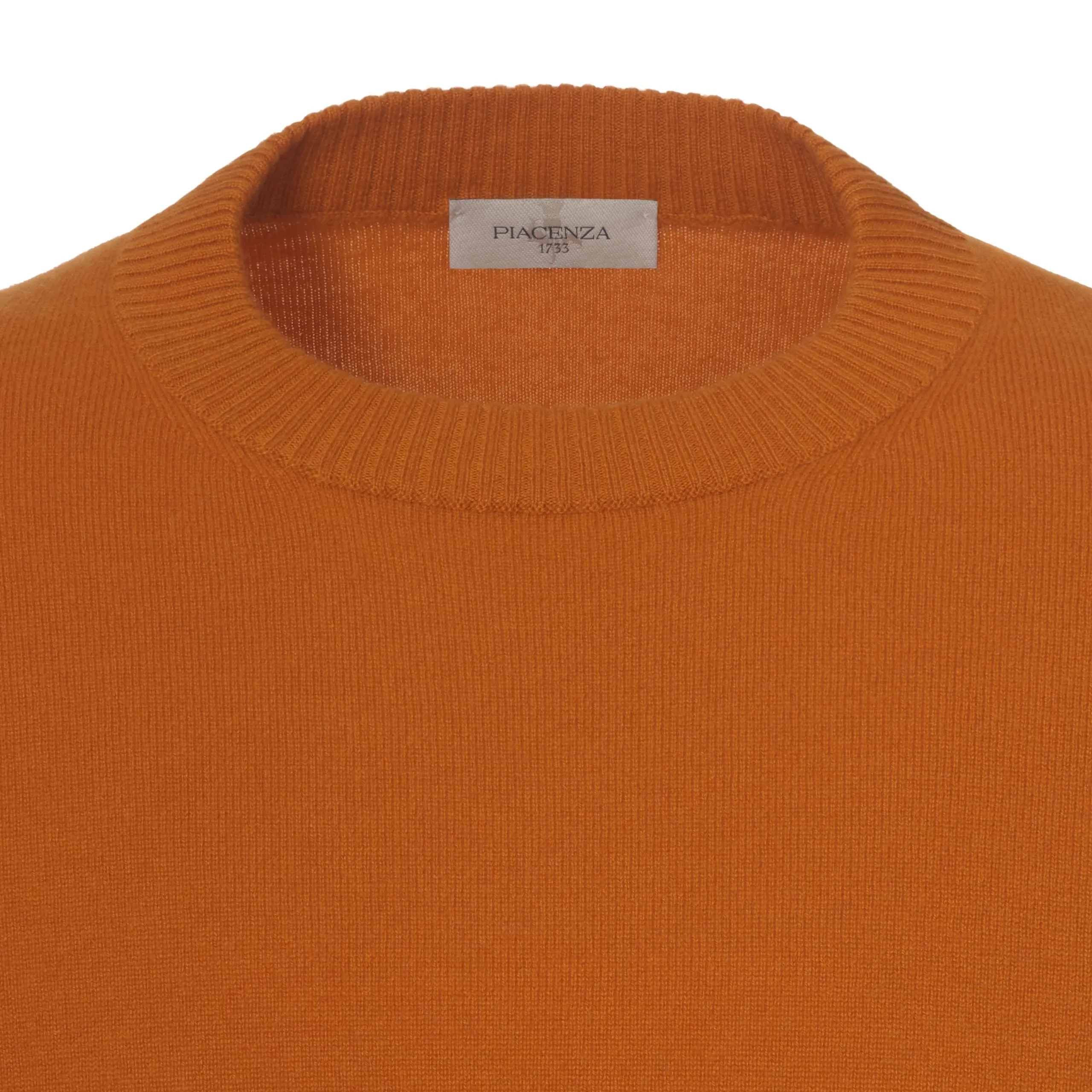  Piacenza Cashmere Cashmere Crew-Neck Pullover in Titian red