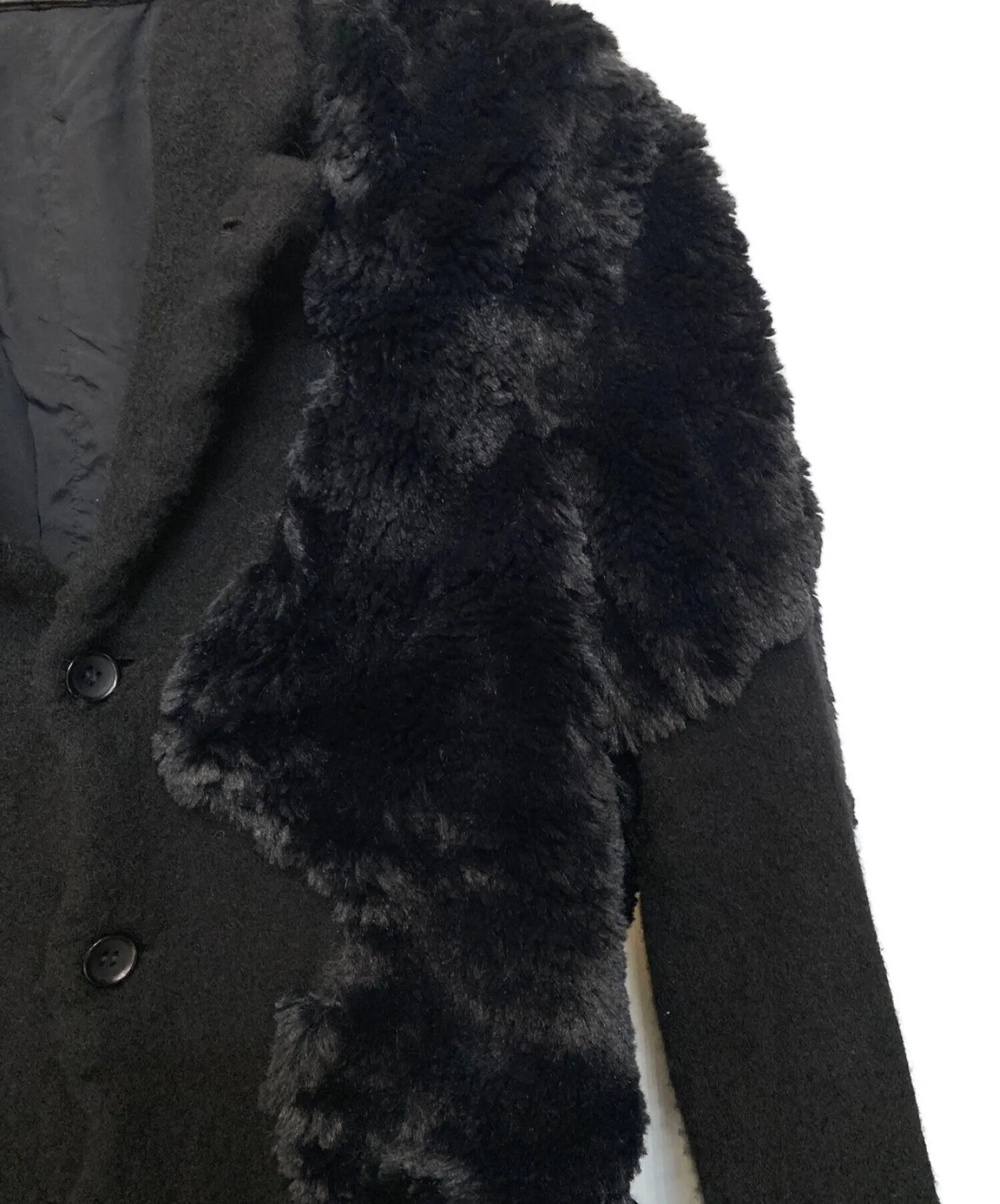 [Pre-owned] COMME des GARCONS HOMME PLUS 23AW Fur-switched shrunken jacket PL-J027/AD2023