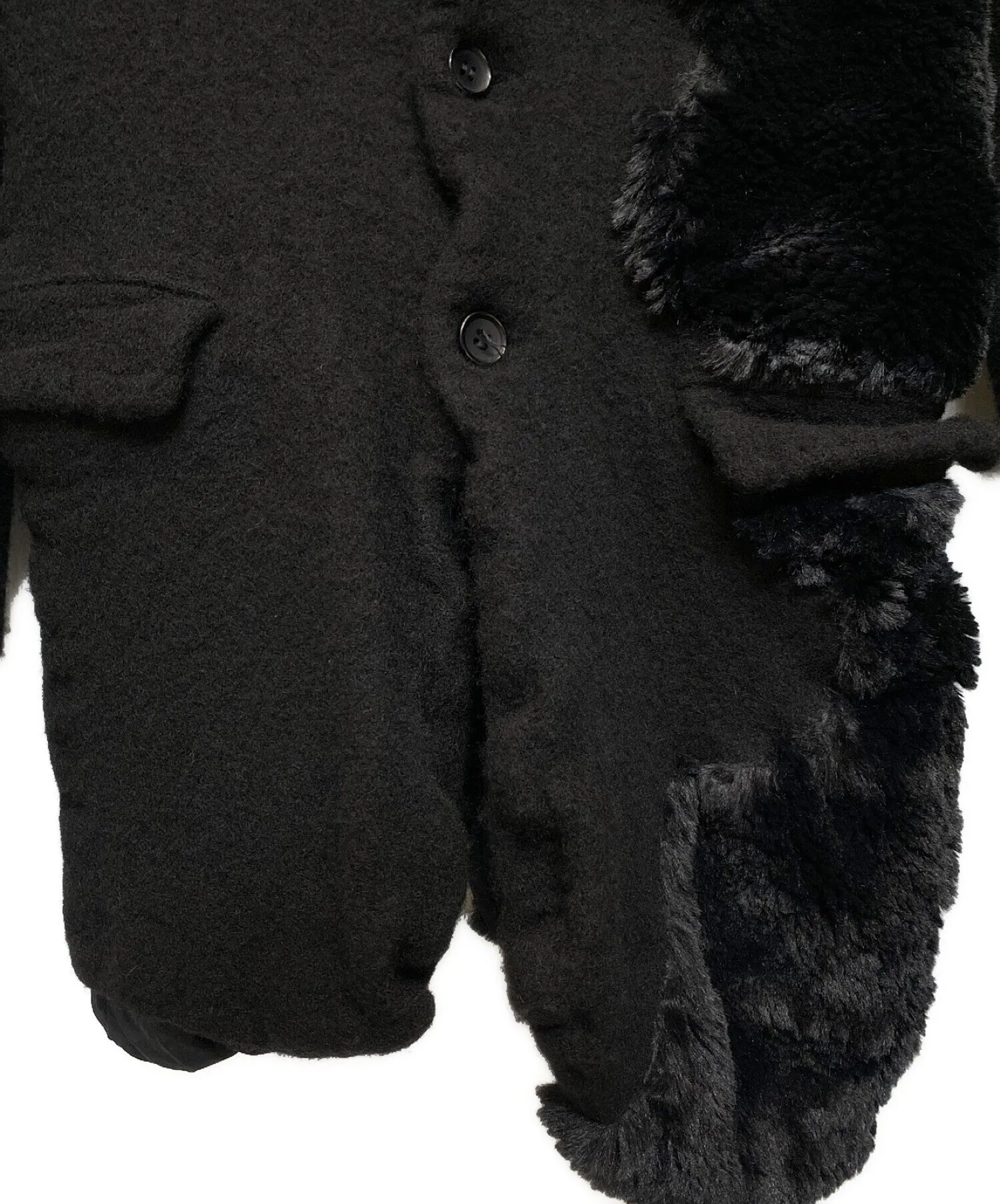 [Pre-owned] COMME des GARCONS HOMME PLUS 23AW Fur-switched shrunken jacket PL-J027/AD2023