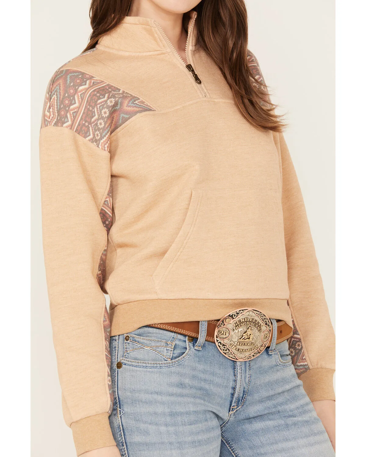 Product Name:  Shyanne Women's Southwestern Print 1/2 Zip Pullover