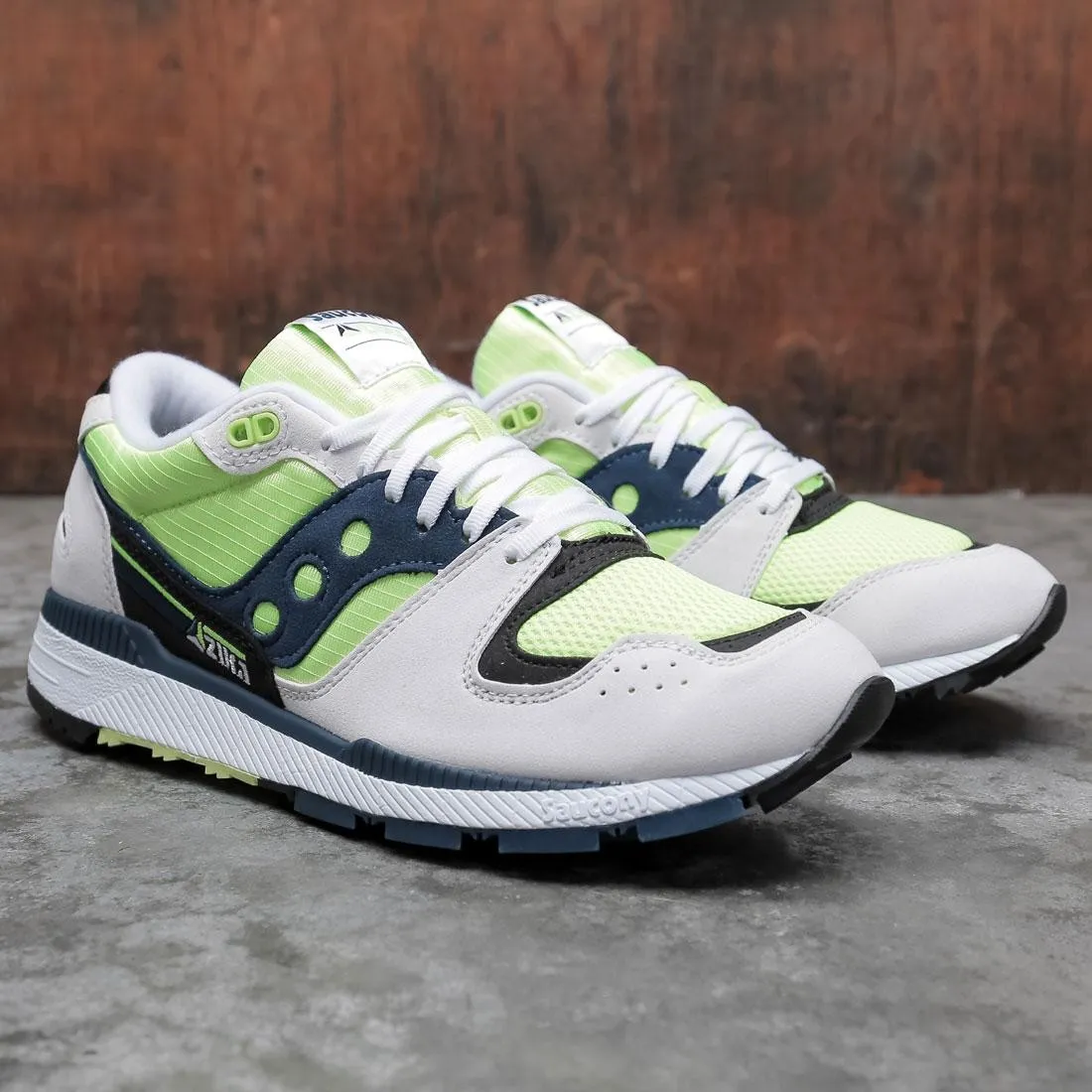 Saucony Men Azura (white / citron / denim)