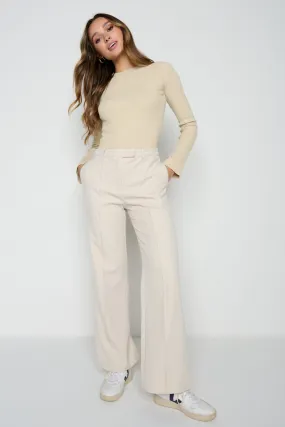 Sky Straight Leg Trousers - Stone