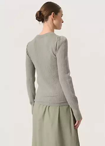 SLSpina Slim Fit Crew Neck Pullover by Soaked in Luxury | Look Again