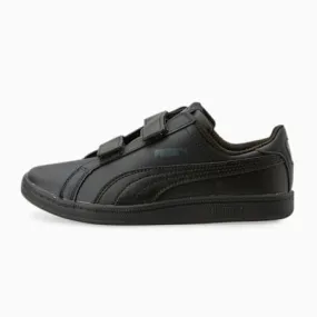 Smash Leather V PS Sneakers - Kids 4-8 years | Puma Black-Puma Black | PUMA Shop All Puma | PUMA 