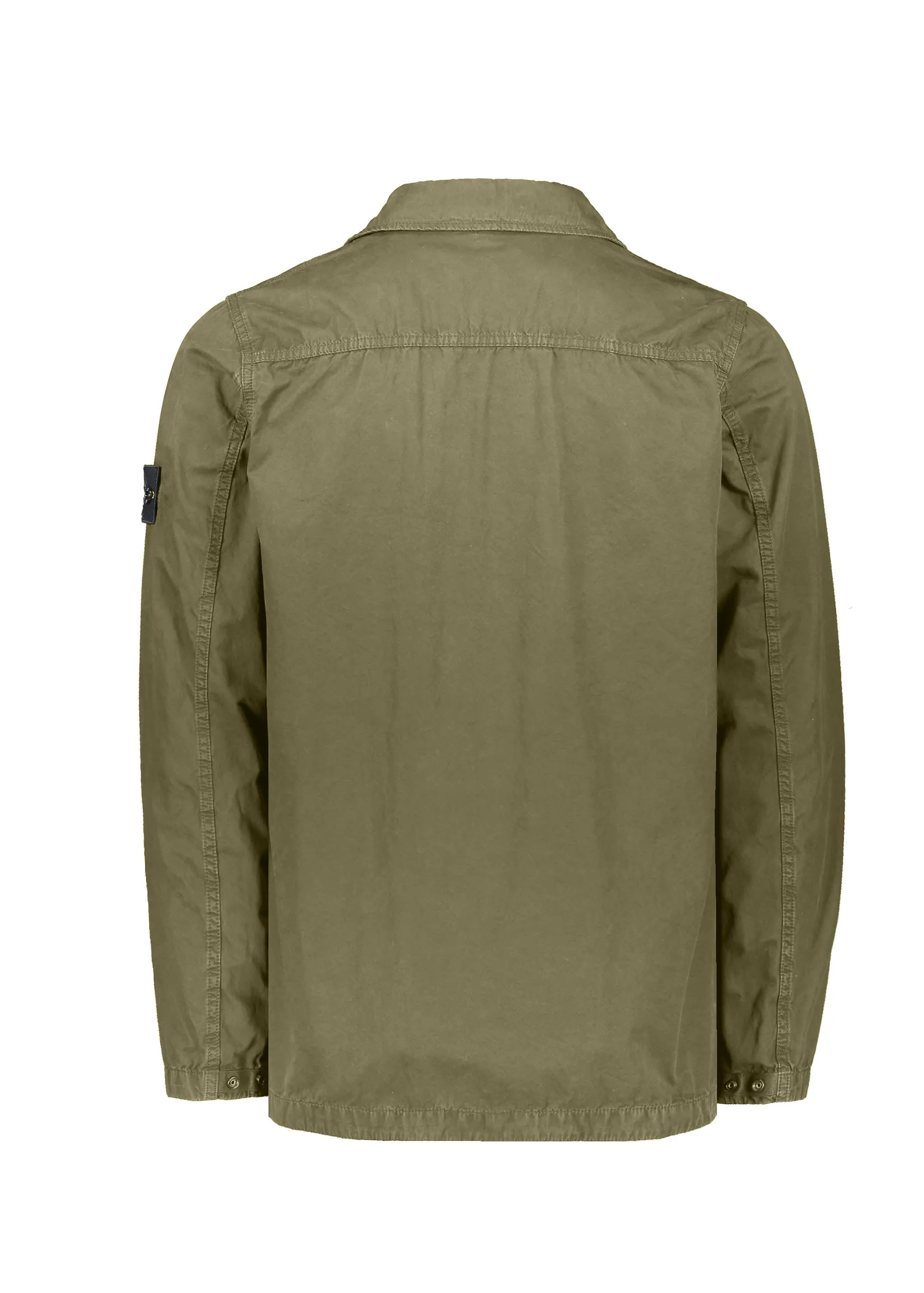 Stone Island Cotton Canva Jacket - Open Green