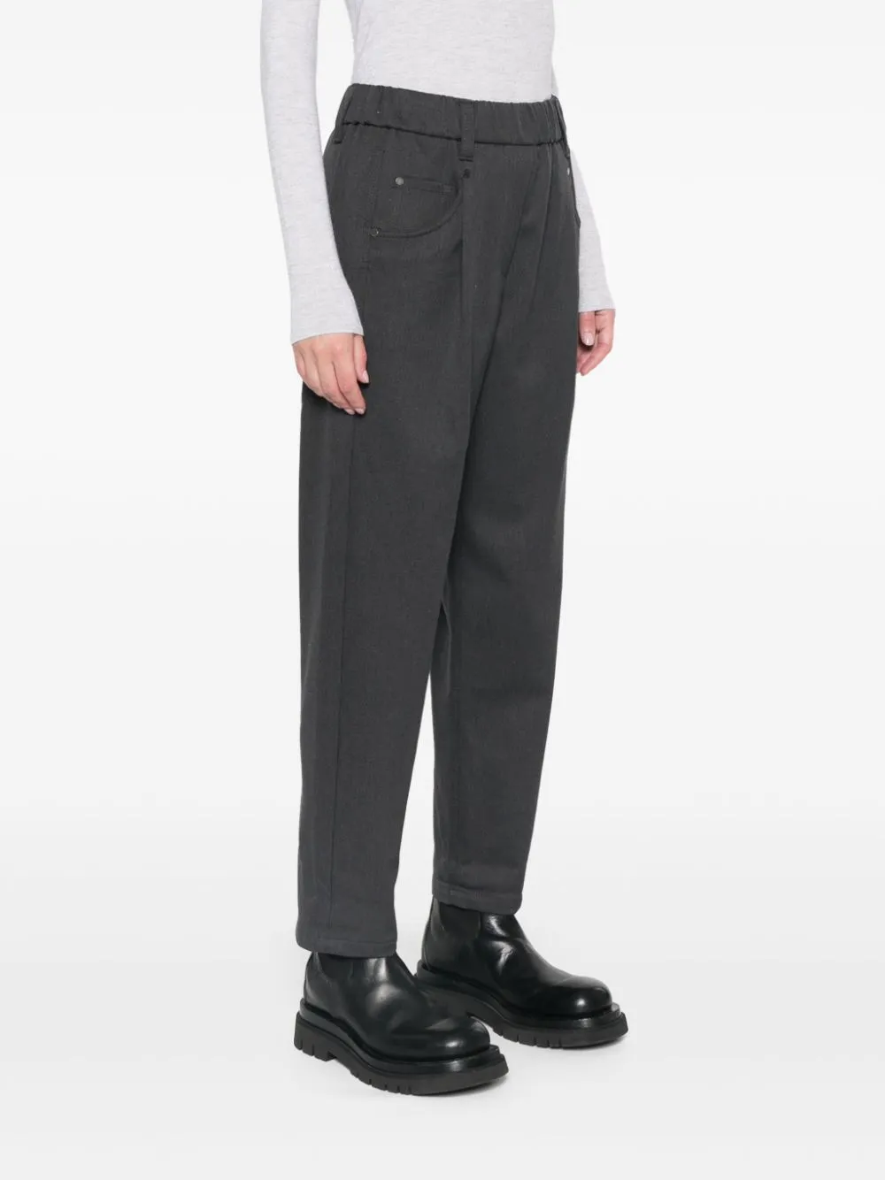 STRETCH COTTON TROUSERS