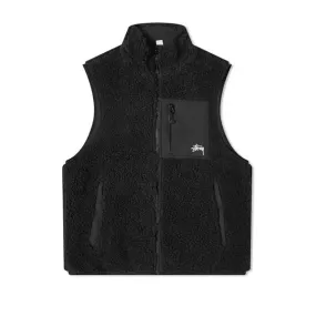 Stussy Sherpa Reversible Vest Black