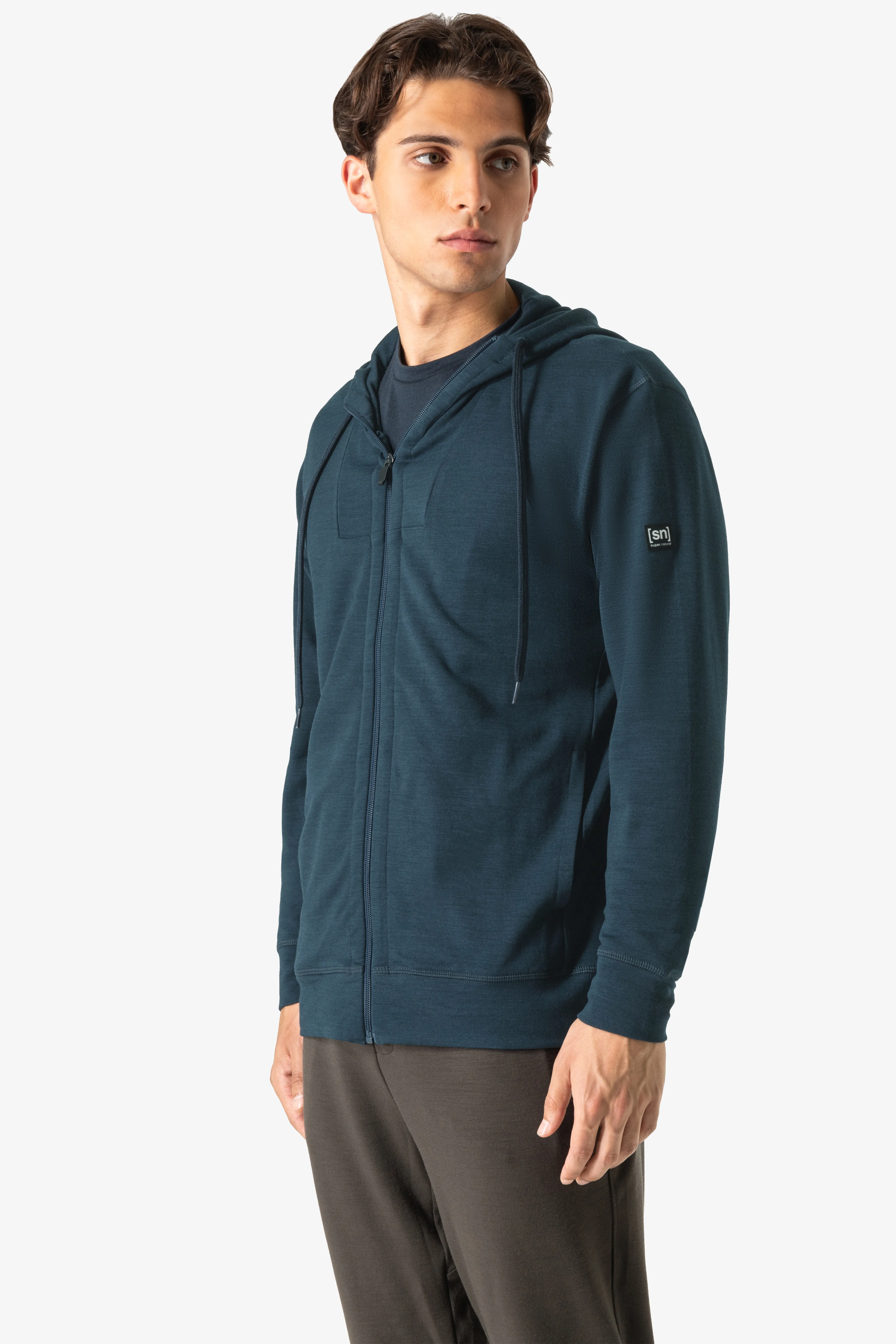 super.natural Men's Everyday Hoodie Blueberry | Buy super.natural Men's Everyday Hoodie Blueberry here | Outnorth