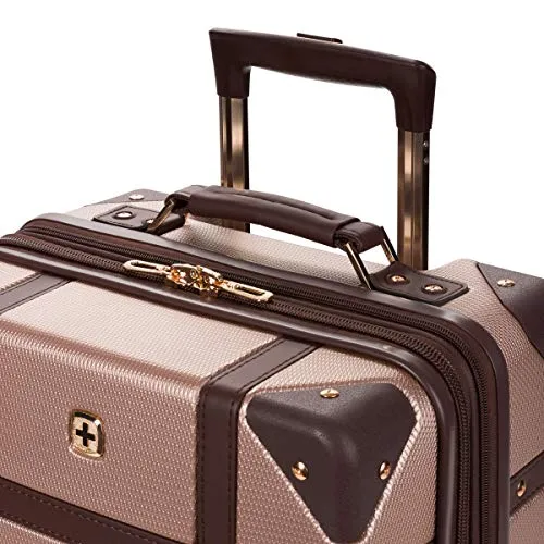 SwissGear 7739 Trunk, Hardside Spinner Luggage (Blush, Carry-On 19-Inch)