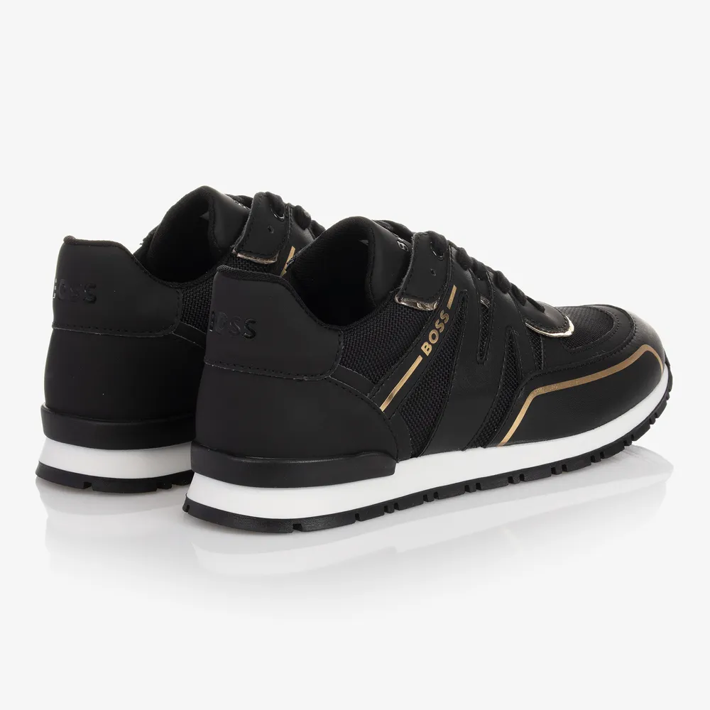 Teen Black & Gold Trainers