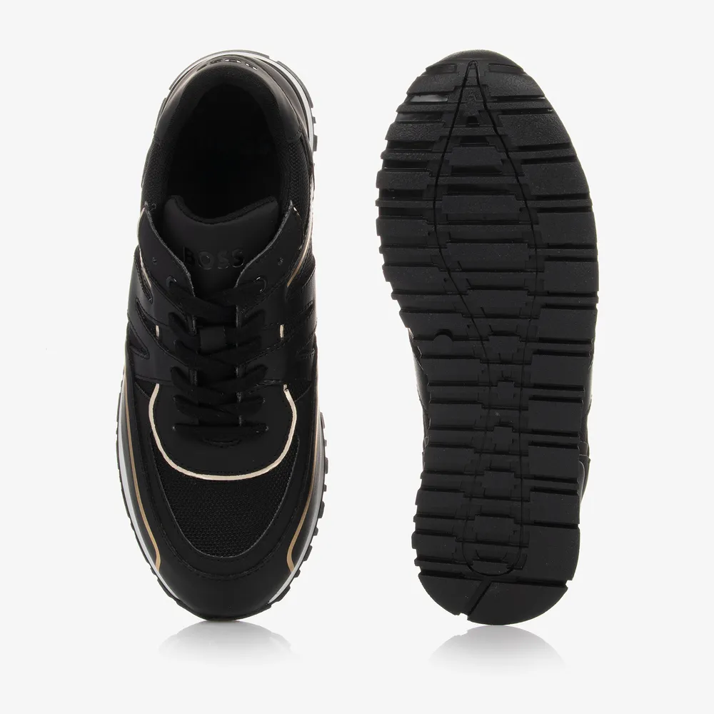 Teen Black & Gold Trainers