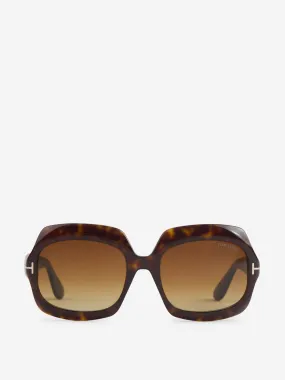 Tom Ford Ren Oval Sunglasses 