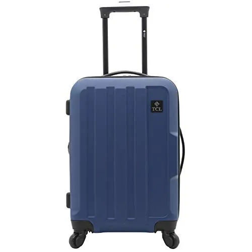 Travelers Club Albany Hardside Expandable Spinner Luggage, Navy Blue, Carry-On 20-Inch