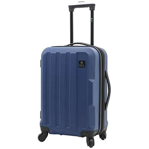 Travelers Club Albany Hardside Expandable Spinner Luggage, Navy Blue, Carry-On 20-Inch