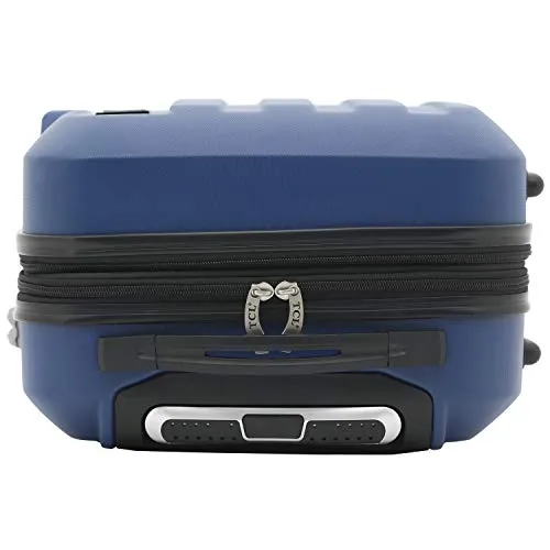 Travelers Club Albany Hardside Expandable Spinner Luggage, Navy Blue, Carry-On 20-Inch