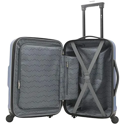 Travelers Club Albany Hardside Expandable Spinner Luggage, Navy Blue, Carry-On 20-Inch