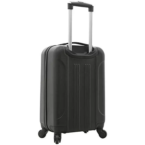 Travelers Club Cosmo Hardside Spinner Luggage, Black, Carry-On 20-Inch