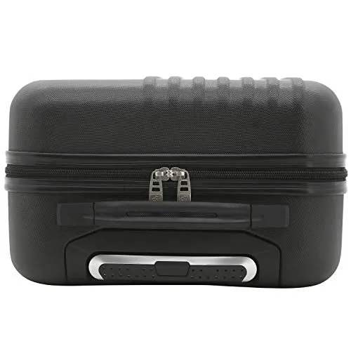 Travelers Club Cosmo Hardside Spinner Luggage, Black, Carry-On 20-Inch